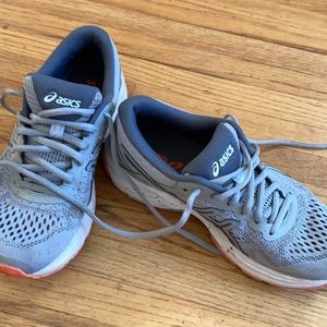 ASICS size 7 running shoes.